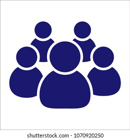 People Icon Vector flat design style.
