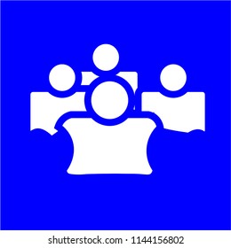 People Icon Vector flat design style