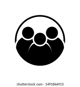 people icon vector flat design 