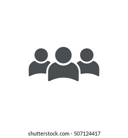 People Icon Vector flat design style