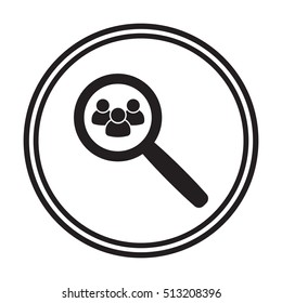 People icon, vector. Flat design.