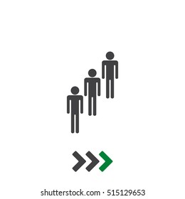 People Icon Vector flat design style