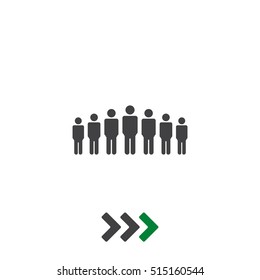 People Icon Vector flat design style
