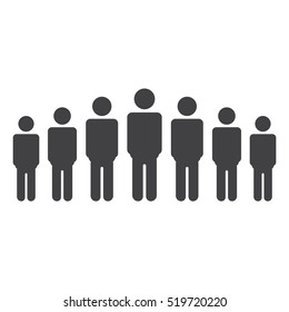 People Icon Vector flat design style