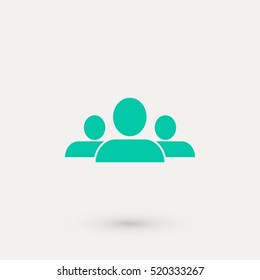 people icon vector, flat design best vector icon