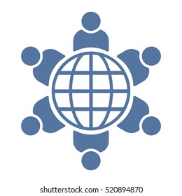 People Icon Vector flat design style