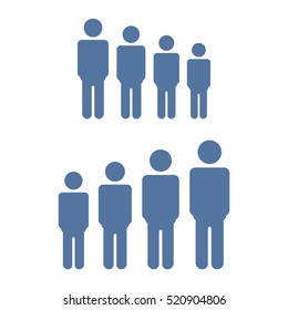 People Icon Vector flat design style