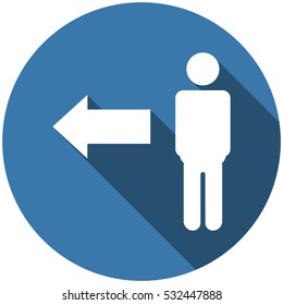 People Icon Vector flat design style