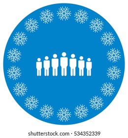 People Icon Vector flat design style