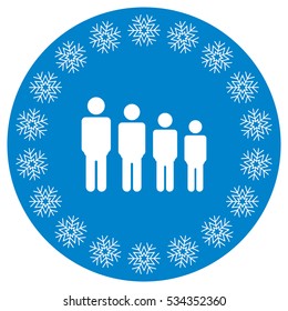 People Icon Vector flat design style