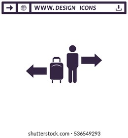 People Icon Vector flat design style