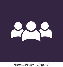 People Icon Vector flat design style