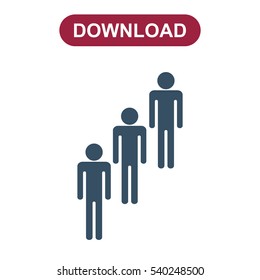 People Icon Vector flat design style