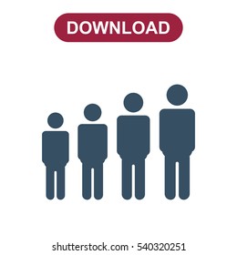 People Icon Vector flat design style