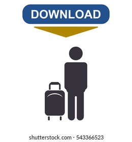 People Icon Vector flat design style