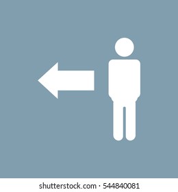People Icon Vector flat design style
