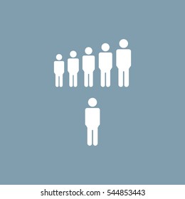 People Icon Vector flat design style