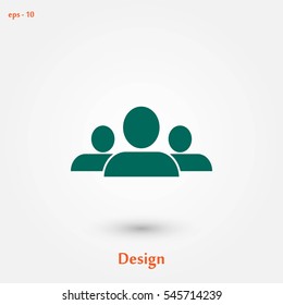 people icon vector, flat design best vector icon