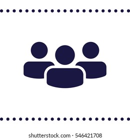 people Icon Vector flat design style