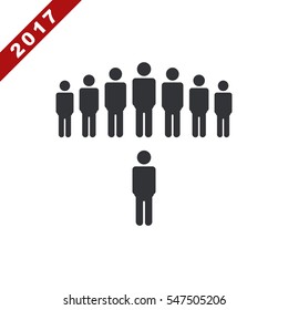 People Icon Vector flat design style