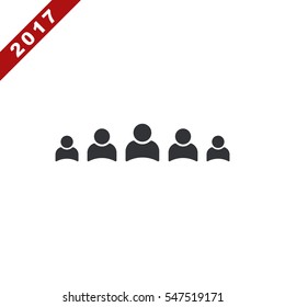People Icon Vector flat design style