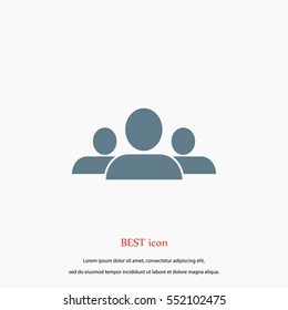 people icon vector, flat design best vector icon