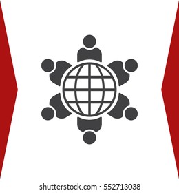 People Icon Vector flat design style