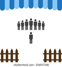 People Icon Vector flat design style