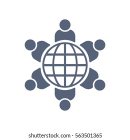 People Icon Vector flat design style