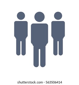 People Icon Vector flat design style