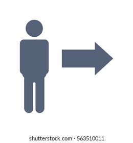 People Icon Vector flat design style