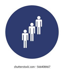 People Icon Vector flat design style