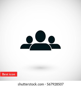 people icon vector, flat design best vector icon