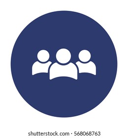 People Icon Vector flat design style
