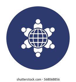 People Icon Vector flat design style