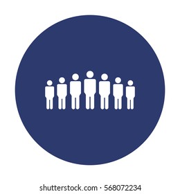 People Icon Vector flat design style