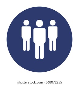 People Icon Vector flat design style
