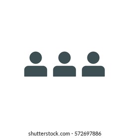 people Icon Vector flat design style