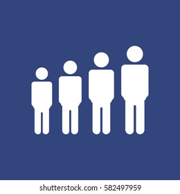 People Icon Vector flat design style