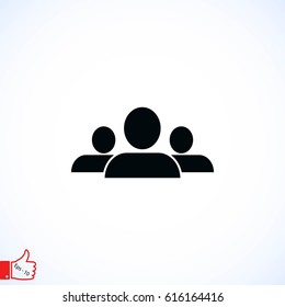 people icon vector, flat design best vector icon