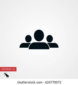 people icon vector, flat design best vector icon