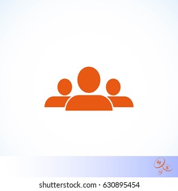 people icon vector, flat design best vector icon