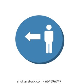 People Icon Vector flat design style