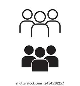 people icon vector or gathering point