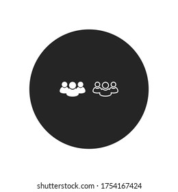 Die Leute sind Symbol Vektor. Gruppenzeichen, Teamsymbol.