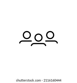 People Icon Vector. Group Sign Symbol for Web or Mobile App