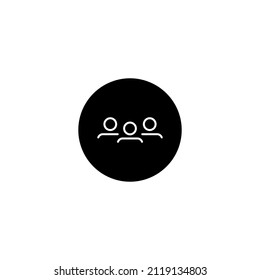 People Icon Vector. Group, Team Sign Symbol for Web or Mobile App