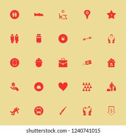 people icon. people vector icons set hotel one star, diver, guest and lesson begining