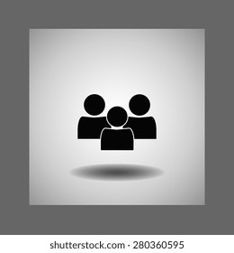 people icon, vector illustration