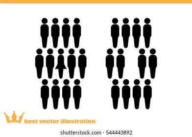 People icon vector illustration.